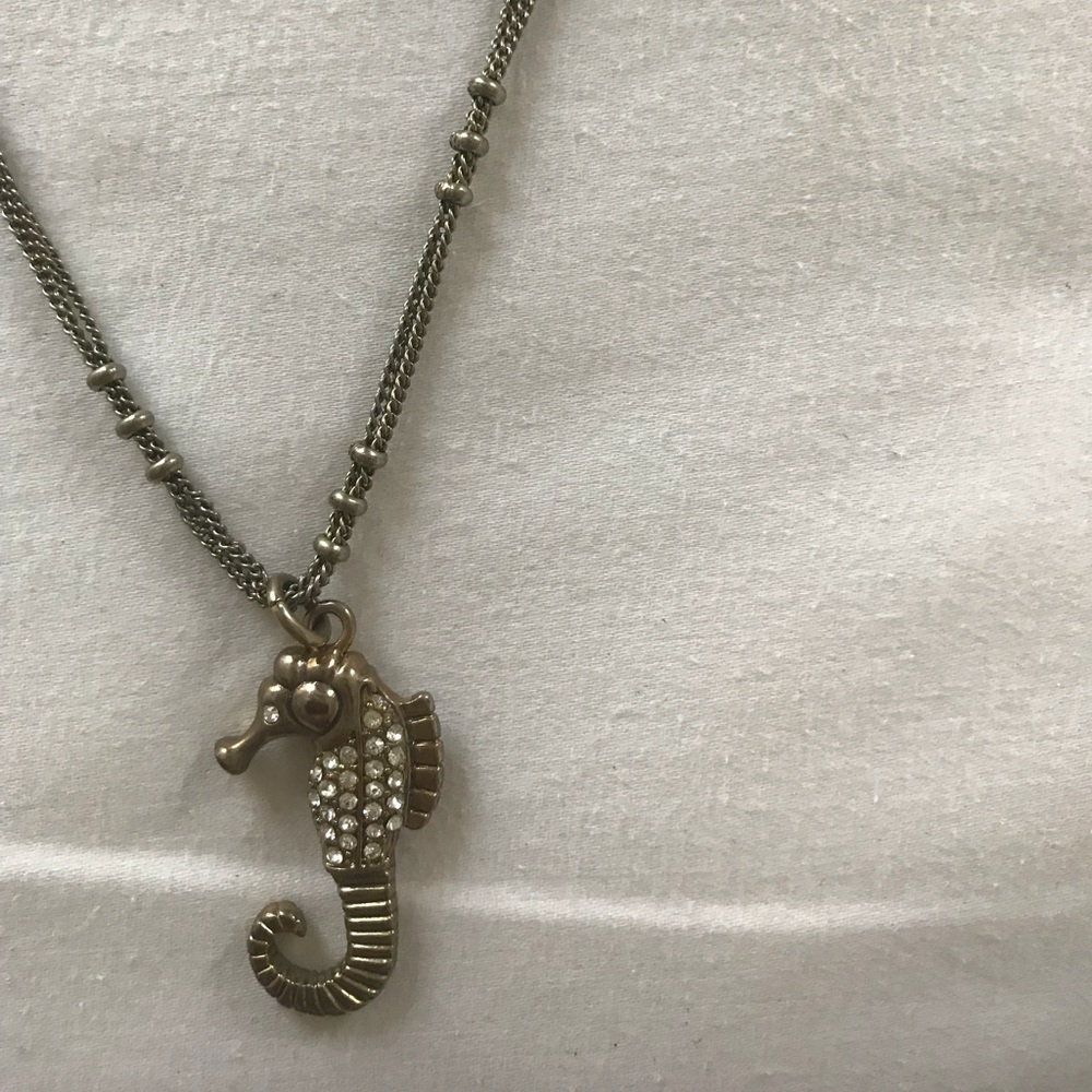 J crew seahorse necklace